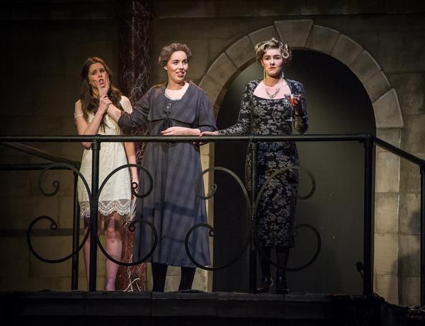 From left, Georgia Nash as Juliet, Sophie Petersen as Nurse and Timmie Cameron as Lady Capulet.